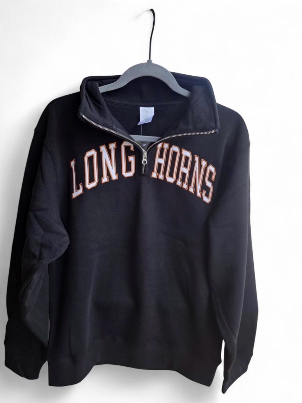 Black Longhorns Quarter-Zip Sweatshirt